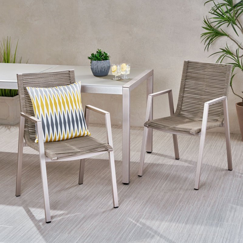 Orren Ellis Castine Patio Dining Chair & Reviews Wayfair